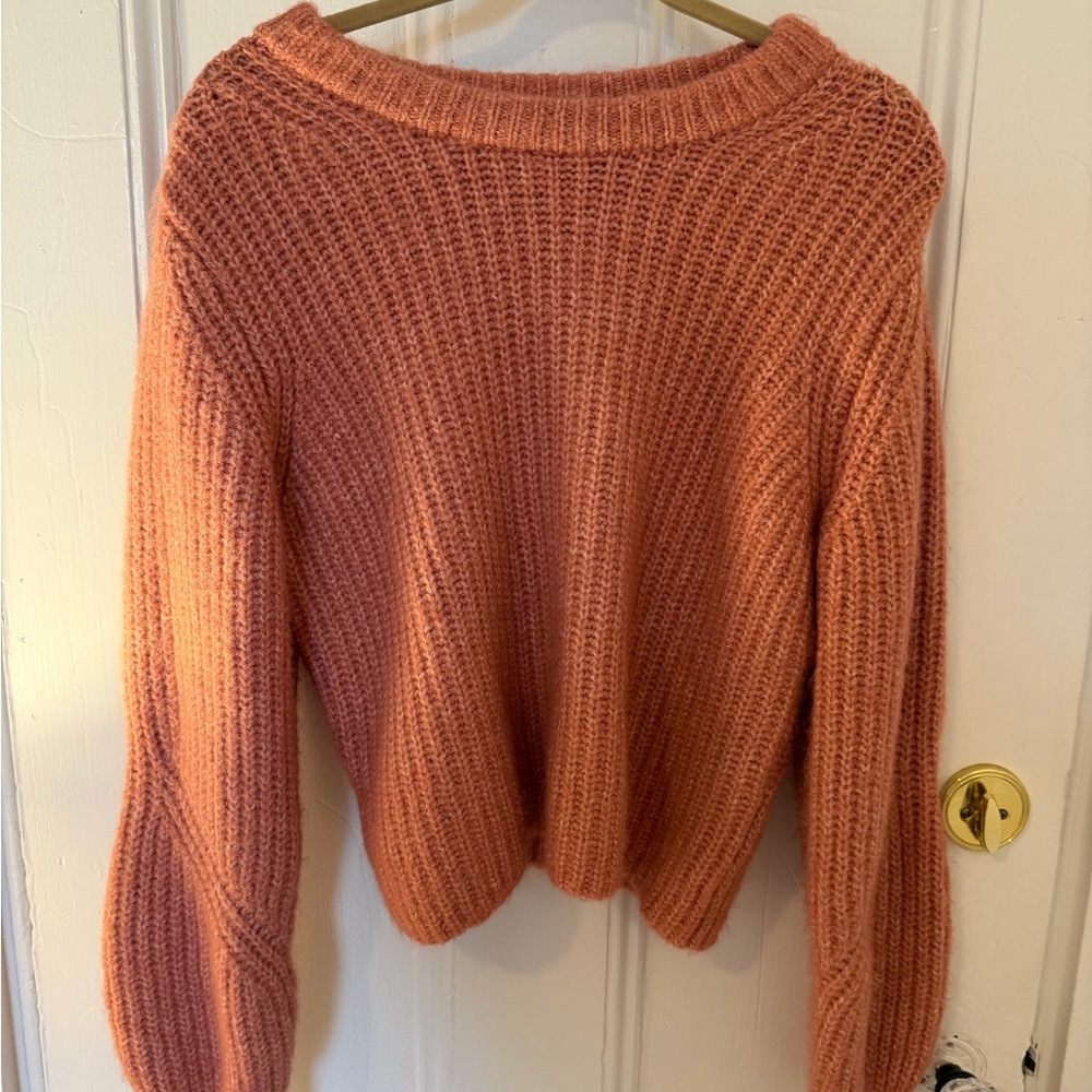 LOFT Women's Sweater in Soft Coral
